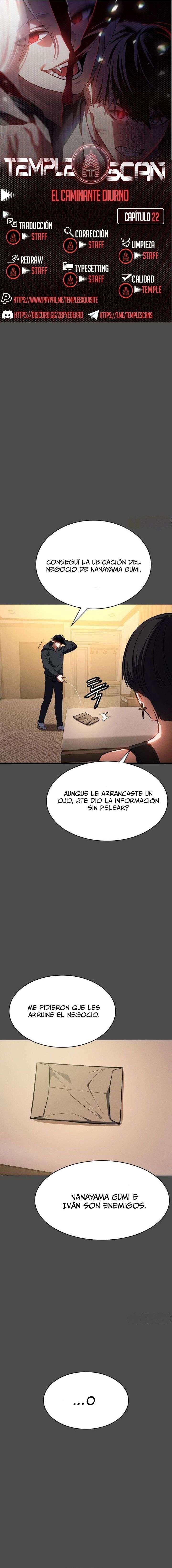 El Caminante Diurno Capítulo 22 - Página 1