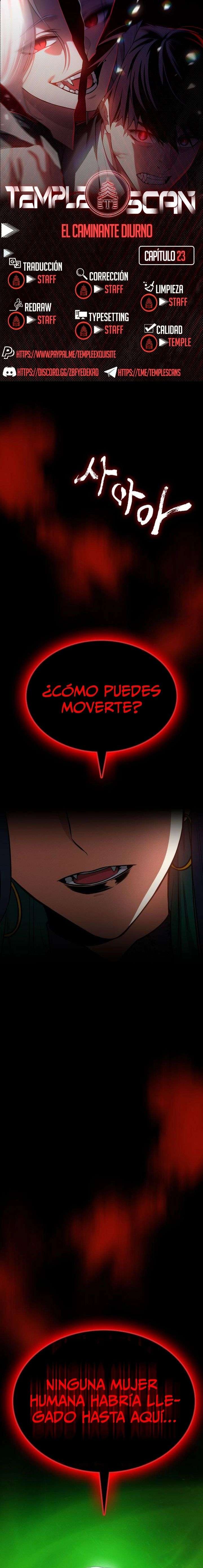 El Caminante Diurno Capítulo 23 - Página 1