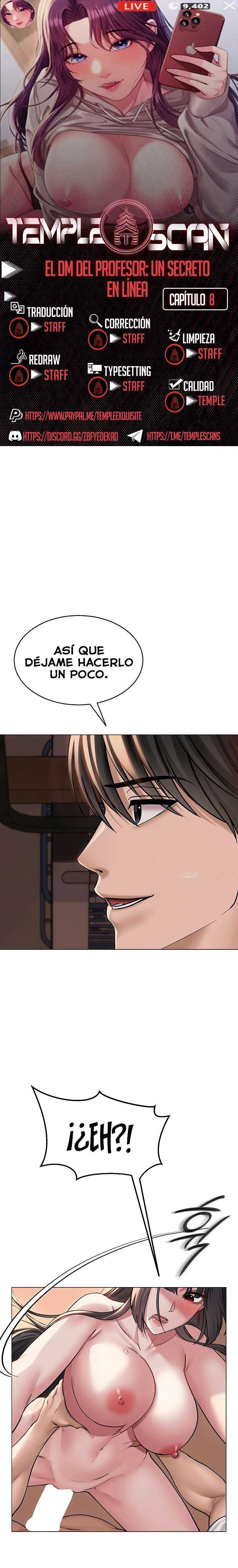 El DM Del Profesor: Un Secreto En Línea Capítulo 8 - Página 1