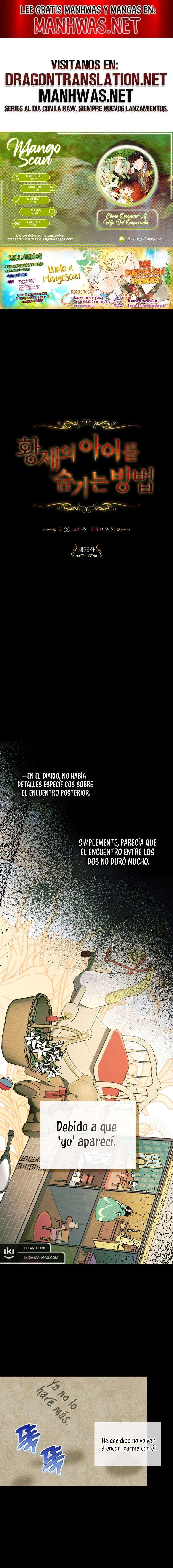 Cómo Esconder Al Hijo Del Emperador Capítulo 96 - Página 1