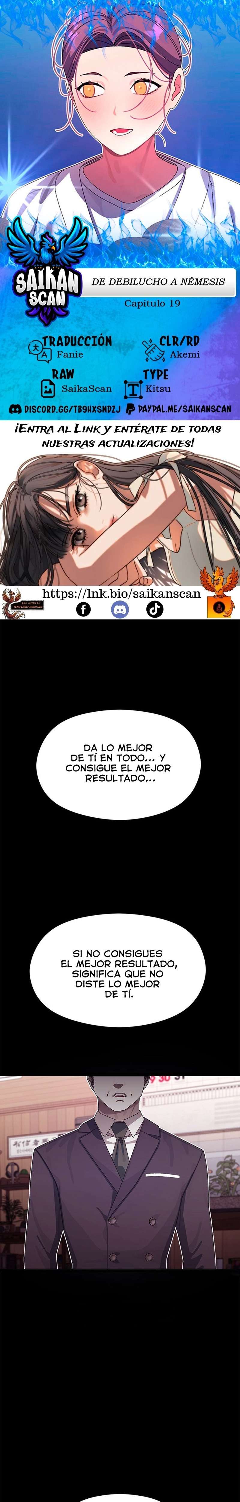 De debilucho a némesis Capítulo 19 - Página 1